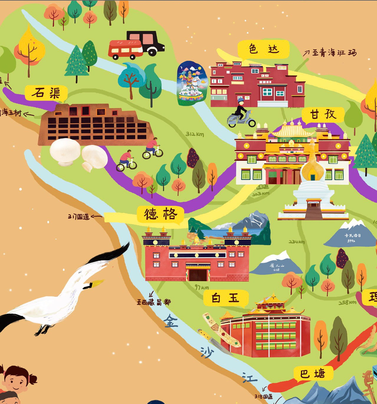 南林乡手绘地图景区的文化宝库